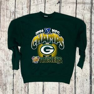 Vintage Green Bay Packers Super Bowl XXXI NFL Football Green Sweatshirt